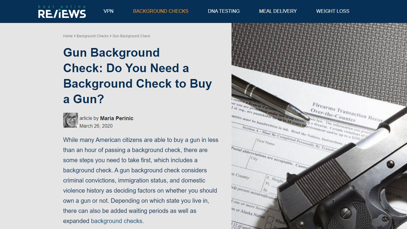Gun Background Check: Do You Need a Background Check to Buy a Gun?